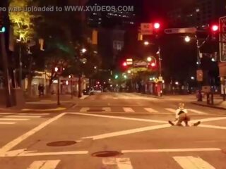 Clown gets manhood sucked in middle of the street