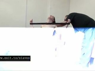 Cruel bondage waxing and whipping slave Cabellero