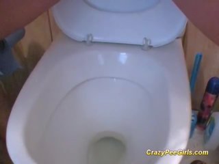 Delightful amateur teen pissing