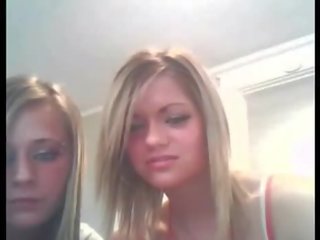Two elite and bored pirang girls on webchat