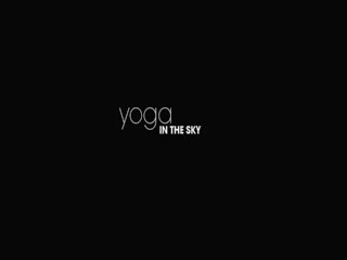 Uimitor artă yoga în the sky