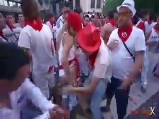 Española fiesta san fermin