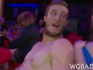 Chicks Are Sucking Schlongs Hungrily During Stripper Party