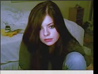 Adolescenziale chiamata ragazza su webcam