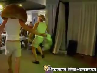 Dancing bear strippers perform for libidinous women
